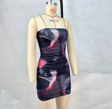 Tube Tops Print Slim Mini Dress GPBY-15311