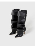 Fashion Stacked Heeled Long Boots GXSJ-128-1