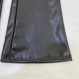 Fashion PU Leather Glossy Flared Pants GPBY-14741