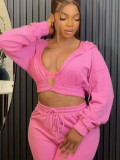 Warm Zipper Sweatshirt Jacket Hooded Sports Suit MIL-102