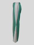 Casual Loose Wide Leg Patchwork Sport Pant MIL-099