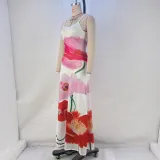 Sexy Print Sling Maxi Dress GPBY-15119