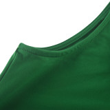 Solid Color Tight U Neck Tops MZ-2840