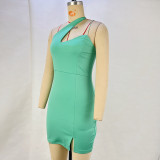 Solid Color Sexy Sling Mini Dress GPBY-22014