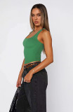 Solid Color Tight U Neck Tops MZ-2840