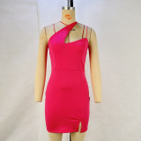 Solid Color Sexy Sling Mini Dress GPBY-22014