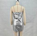 Low-cut Sexy Sleeveless Backless Mini Dress GPBY-13531