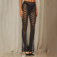 Small Floral Lace See-through Pants GPBY-15212
