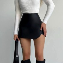 High Waist PU Leather Short GPBY-16558