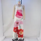 Sexy Print Sling Maxi Dress GPBY-15119