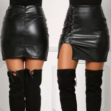 Fashion PU Leather Bandage Skirt GPBY-2177