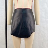 High Waist PU Leather Short GPBY-16558