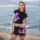 Short Sleeve Print Two Piece Skirts Set GPBY-15452