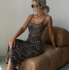 Print Backless Slim Sling Maxi Dress GPBY-15818