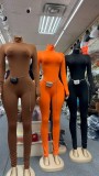 Pre Order: About 7 work days shipping Solid Color Long Sleeve Slim Jumpsuit YUEM-600621
