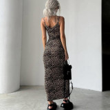 Print Backless Slim Sling Maxi Dress GPBY-15818