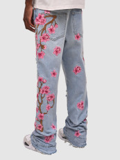 Fashion Embroidered Straight Jeans GDMY-392