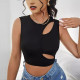 Hollow Out Solid Color Tank Tops GPBY-1008