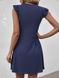 V Neck Loose Sleeveless Casual Dress GYSQ-JDDB1010