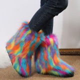 Fashion Plush Warm Snow Boots TWZX-118