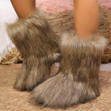 Fashion Plush Warm Snow Boots TWZX-118