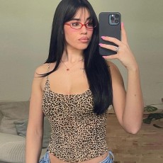Sexy Leopard Print Sling Tank Top GPBY-16413