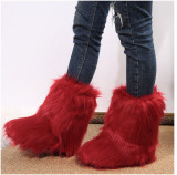 Fashion Plush Warm Snow Boots TWZX-118