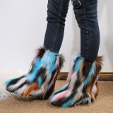 Fashion Plush Warm Snow Boots TWZX-118