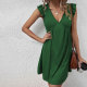 V Neck Loose Sleeveless Casual Dress GYSQ-JDDB1010