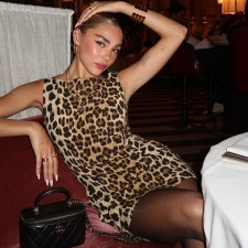 Leopard Print Sleeveless Bodycon Dress GPBY-16411