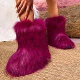 Fashion Plush Warm Snow Boots TWZX-118
