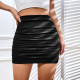 Fashion Pleated Solid Color Skirt GYSQ-CRDE2330