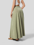 Fashion Patchwork Big Swing Knits Long Skirt GYSQ-KREC0550