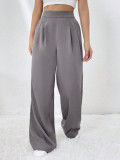 Solid Color Loose Wide Leg Pant GYSQ-ZPDH2530