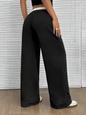 Solid Color Loose Straight Pants GYSQ-CPEF1970