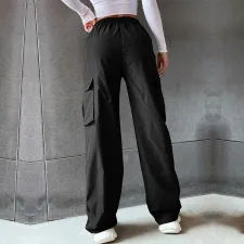 Solid Color Casual Staight Pants GYSQ-CPDE2940