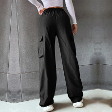 Solid Color Casual Staight Pants GYSQ-CPDE2940