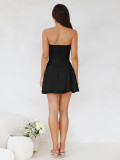 Pleated Splicing Tube Tops Dress GPBY-15791