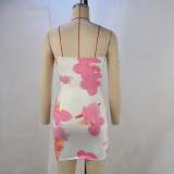 Sexy Print Slim Tube Tops Dress GPBY-15712