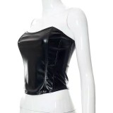 Sexy PU Leather Tube Tops Vest GPBY-101014
