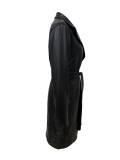 Fashion Long Sleeve Lapel Cardigan Long Coat LSD-2347