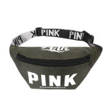 PINK Letter Sports Nylon Chest Pack Waist Packs GBRF-152
