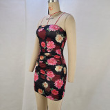 Sexy Print Slim Tube Tops Dress GPBY-15712