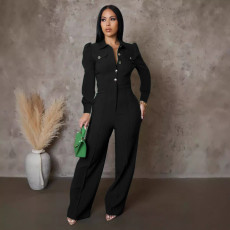 Long Sleeve Sport Solid Color Pants Suit OSM-4468