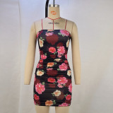 Sexy Print Slim Tube Tops Dress GPBY-15712