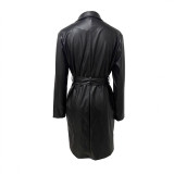 Fashion Long Sleeve Lapel Cardigan Long Coat LSD-2347