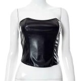 Sexy PU Leather Tube Tops Vest GPBY-101014