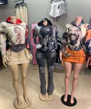 Pre Order: About 7 work days shipping Long Sleeve Print Hooded Sweatshirt YUEM-800800