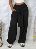 Solid Color Loose Casual Pants YH-5343