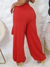 Solid Color Loose Casual Pants YH-5343